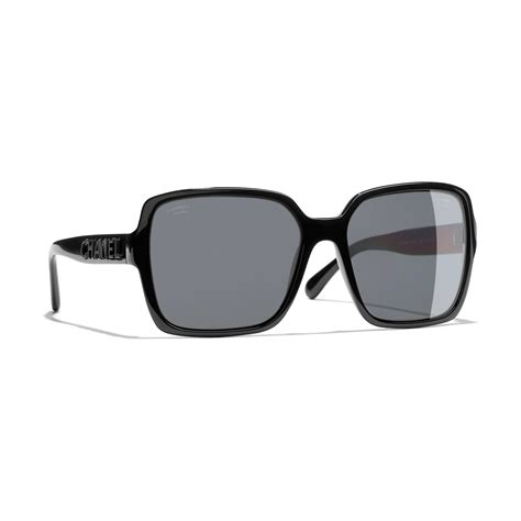 ch5408 chanel sunglasses|CHANEL Rectangular Sunglasses CH5408 Black/Grey.